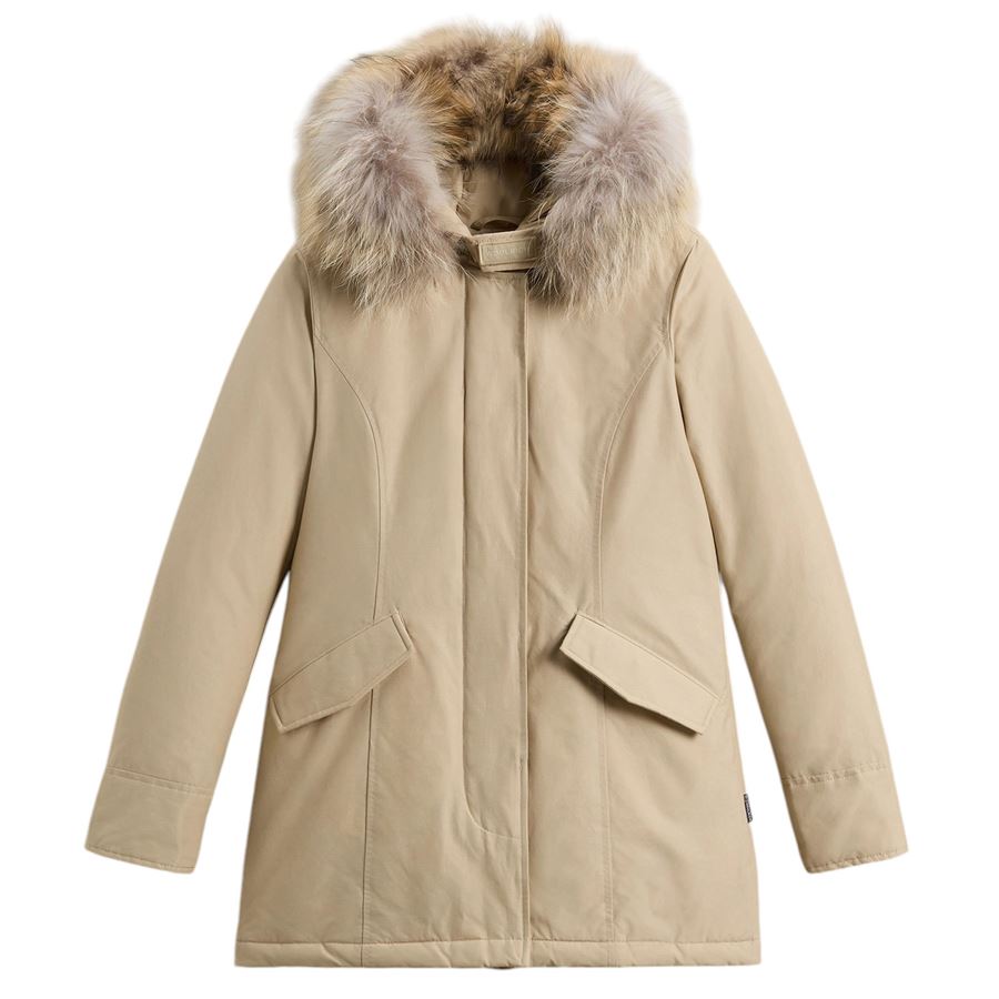 Arctic Parka in Ramar Cloth con pelliccia removibile Woolrich | CFWWOU0538OXT
